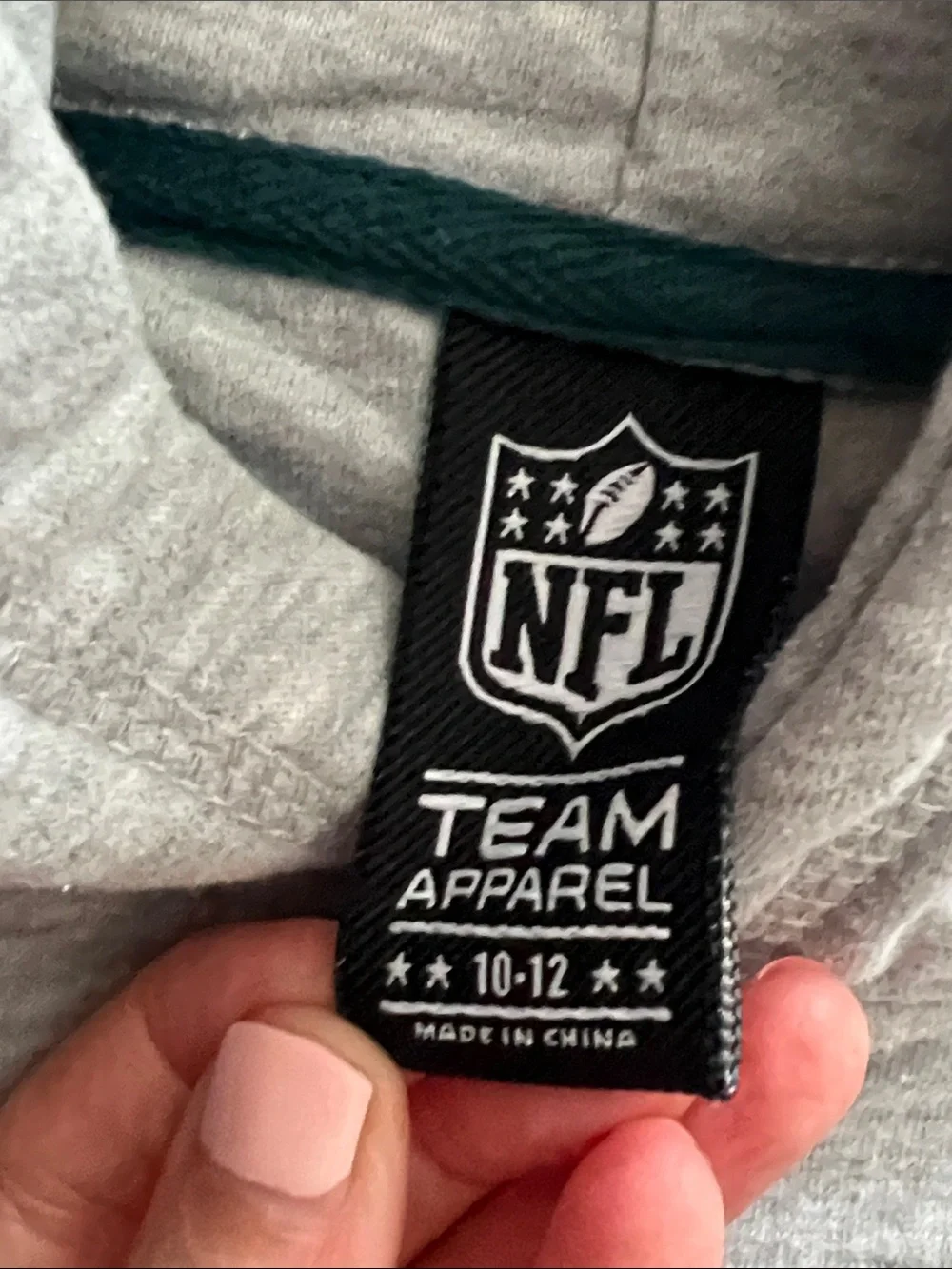 NFL Philadelphia Eagles Kids' Gray & Green Pullover Hoodie